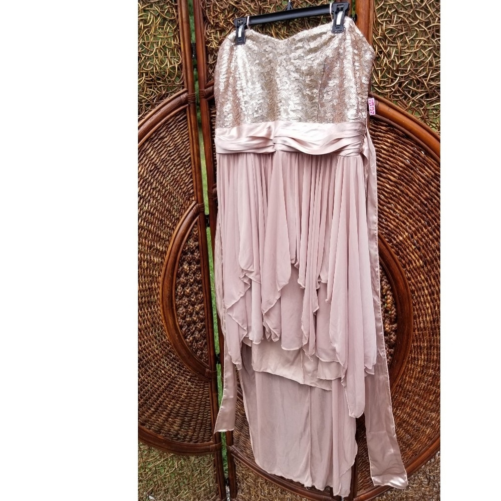 👗 Plus Size Embroidered Strapless Dress